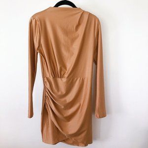 J.OUR Copper Long Sleever Bodycon Dress M
